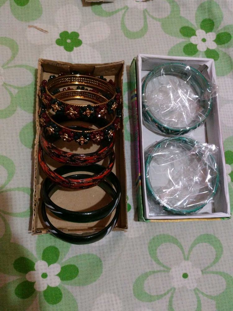 Glass Bangles Combo