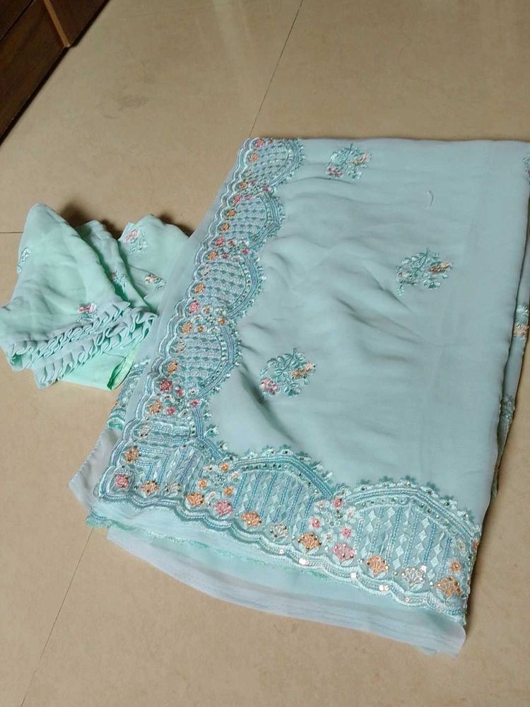 Party Wear Georgette Saree