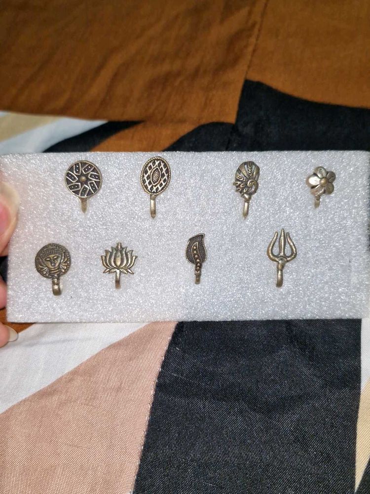 oxidised nose rings