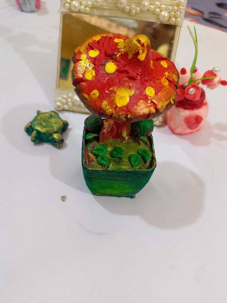 Handmade Mushroom Figurine
