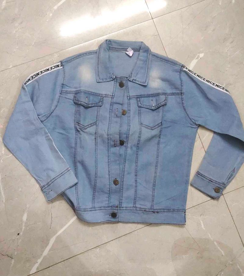 Biker Style denim Jacket
