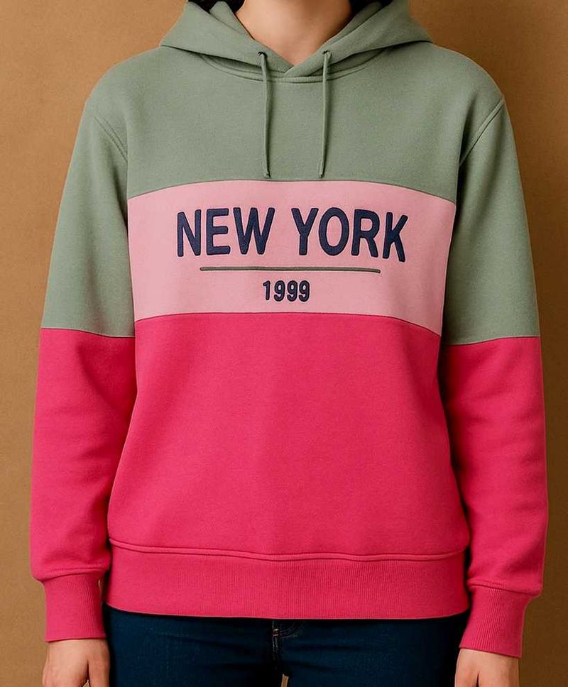 Crop New York Graphic Hoodie