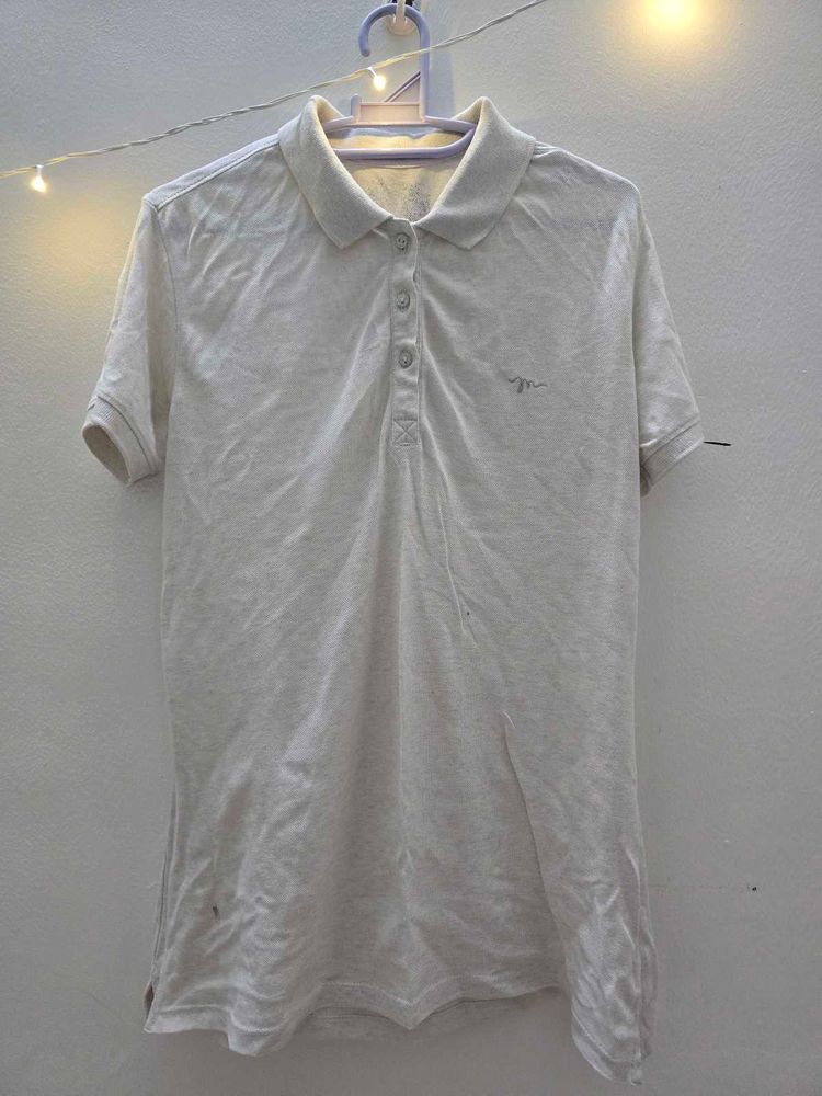 Casual White Polo T-Shirt