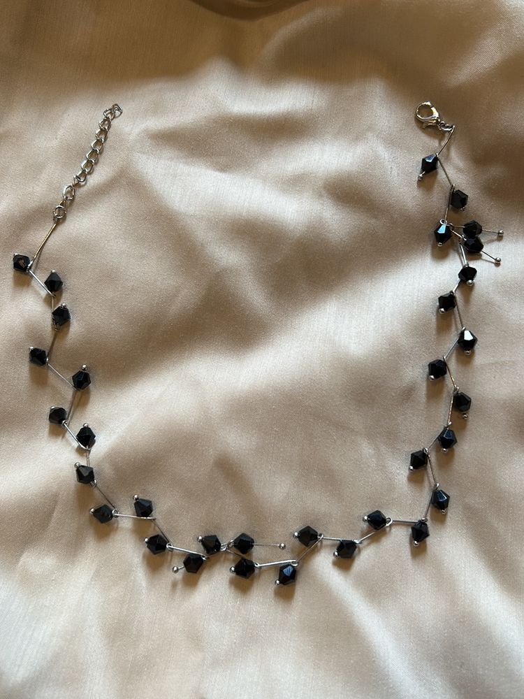 Black Crystal Neck Piece