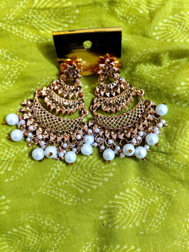 Elegant rose gold Drop Earrings