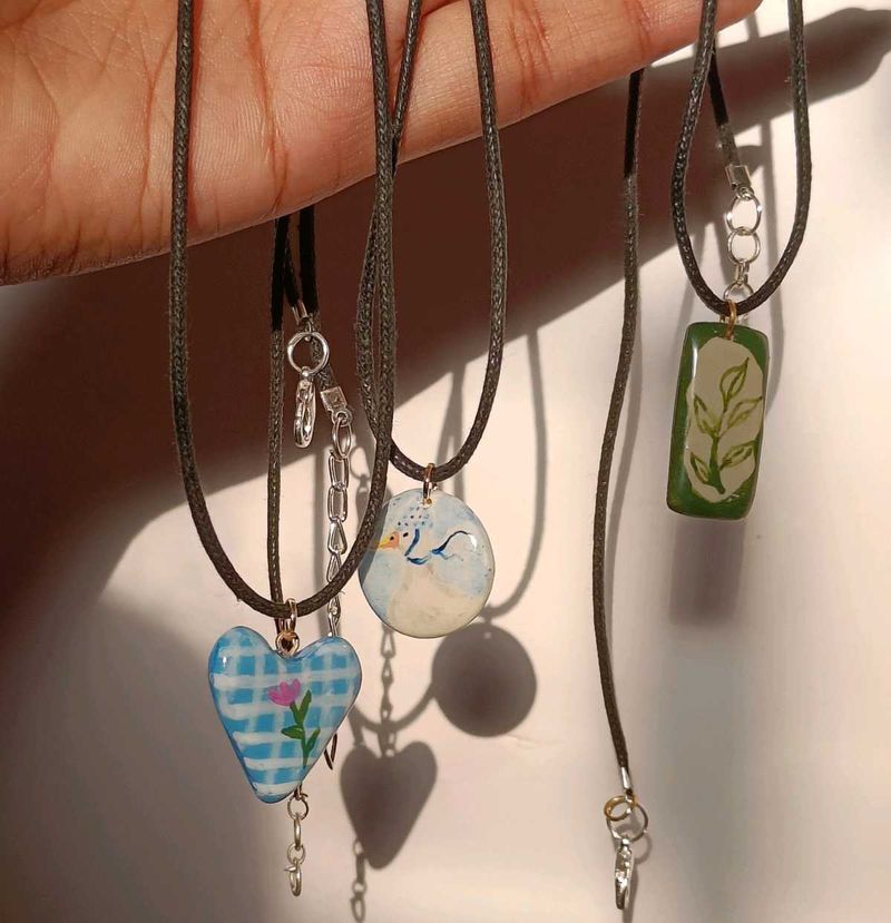 Handmade Painted Pendants