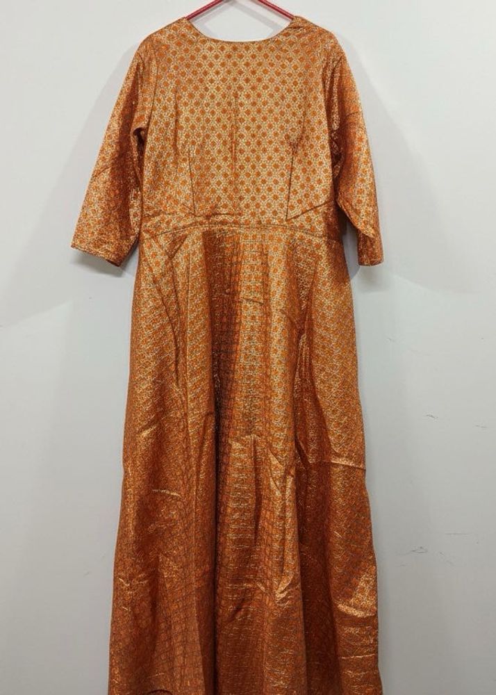 Orange festive gown
