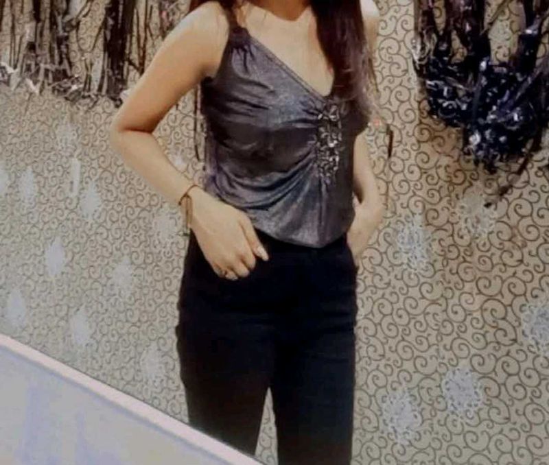 Party Wear Top Half Sleeve