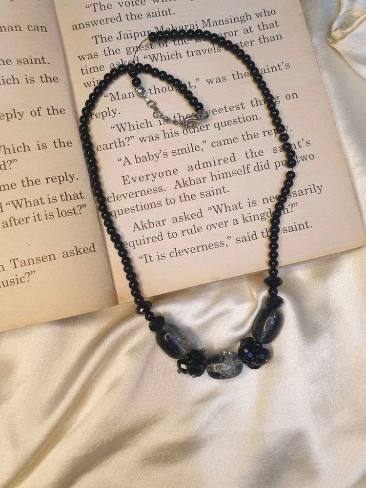 Black Crystal Necklace