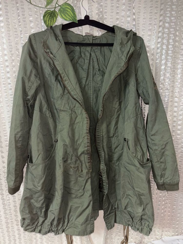 Green Hooded Jacket