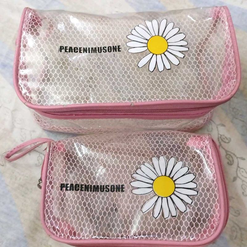 Cute Daisy Pouches (Set of 2)