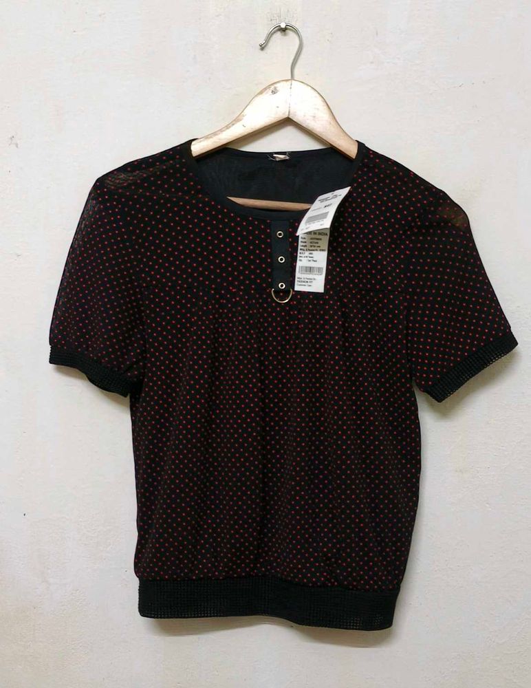 Trendy New Vintage Polka Dot Top
