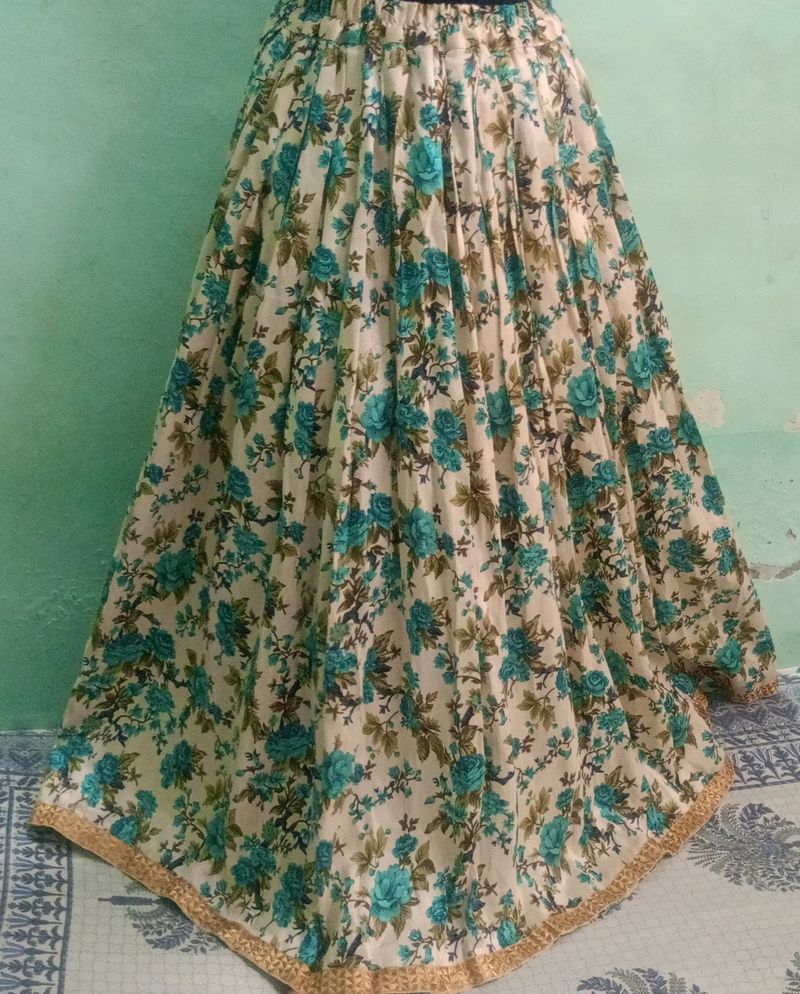 Floral Print Maxi Skirt