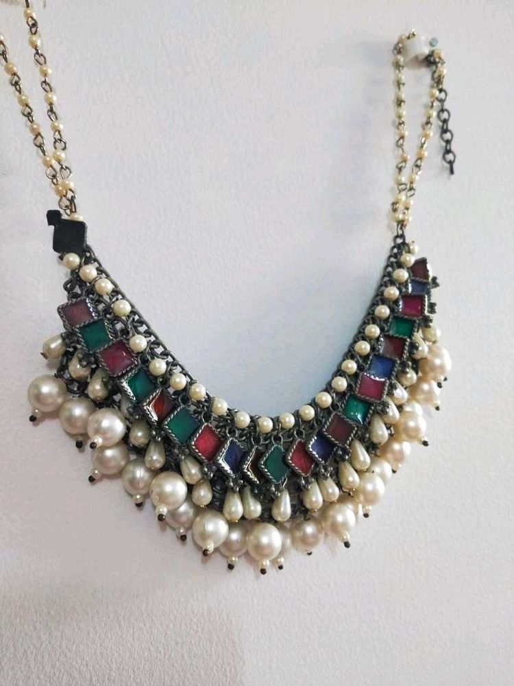Pearl Rustic Necklace