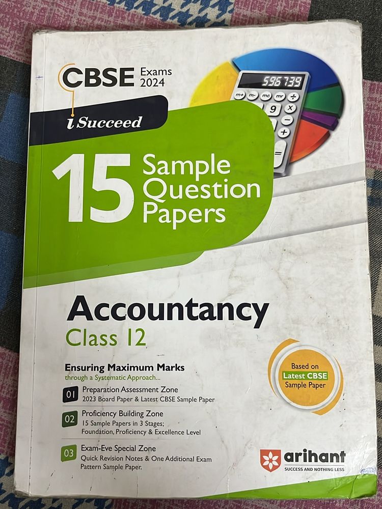 Class 12 Arihant Sample Paper Accountancy