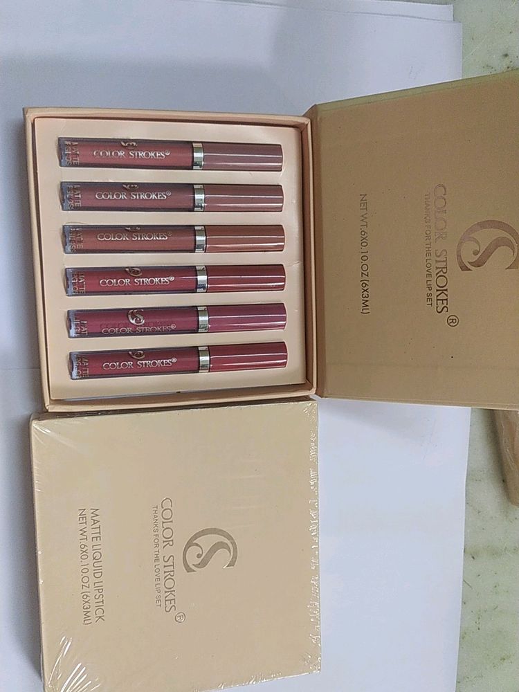 Color Strokes Matte Liquid Lipistick Pack Of 6