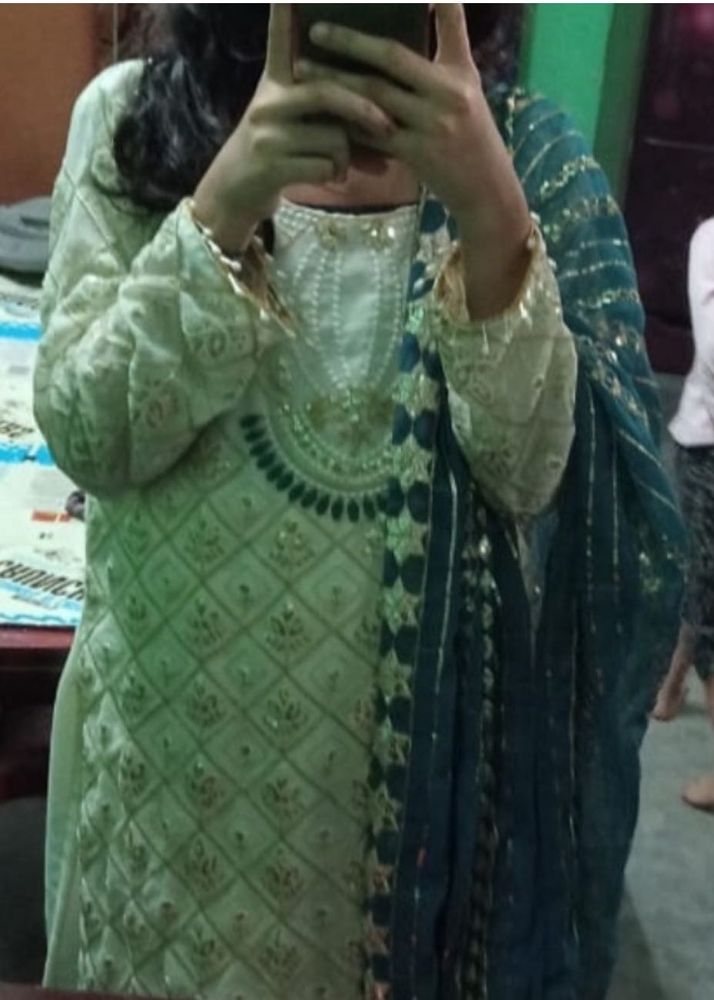 Embroidered Kurta Set