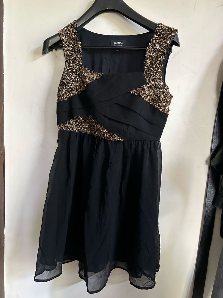 Black &amp; Gold Party Dress