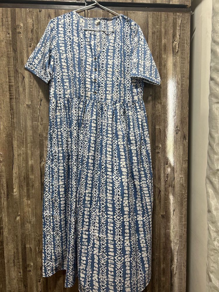 Shirt Style Blue One Piece