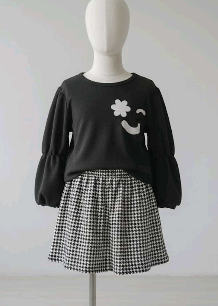 Sweatshirt Skirt Set