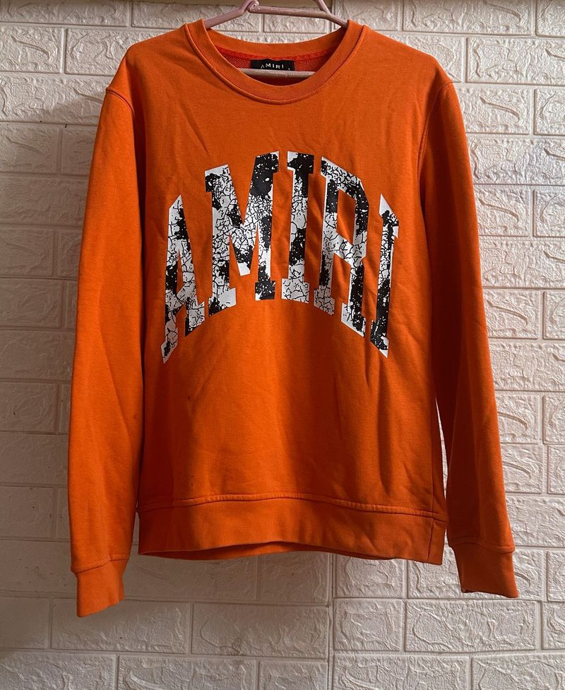 Orange Amiri Bandana Logo Sweatshirt In Oragne