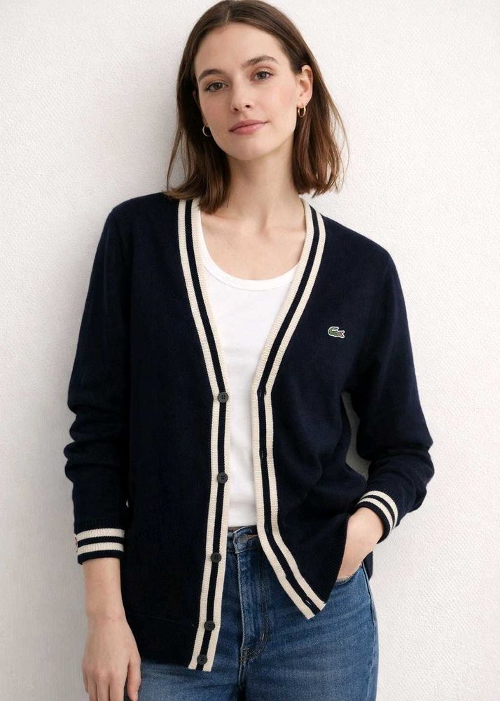 Lacoste Navy Cardigan