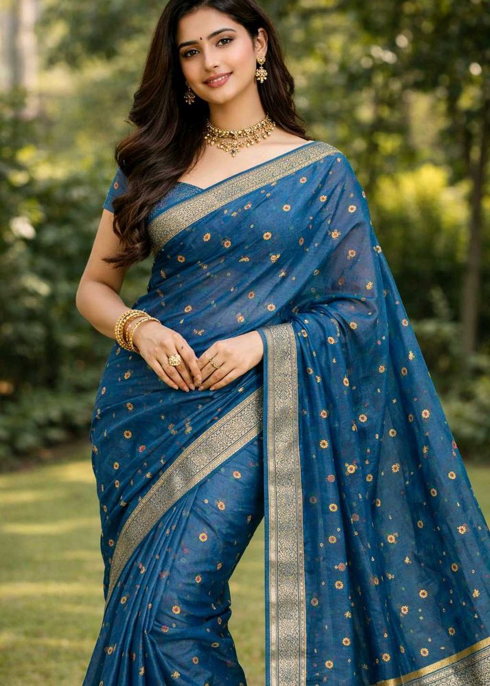 Elegant Blue Saree