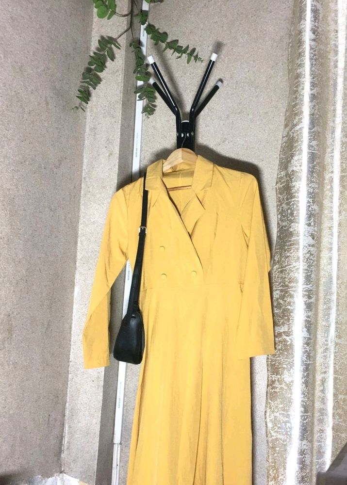 Mustard Yellow Formal Dress