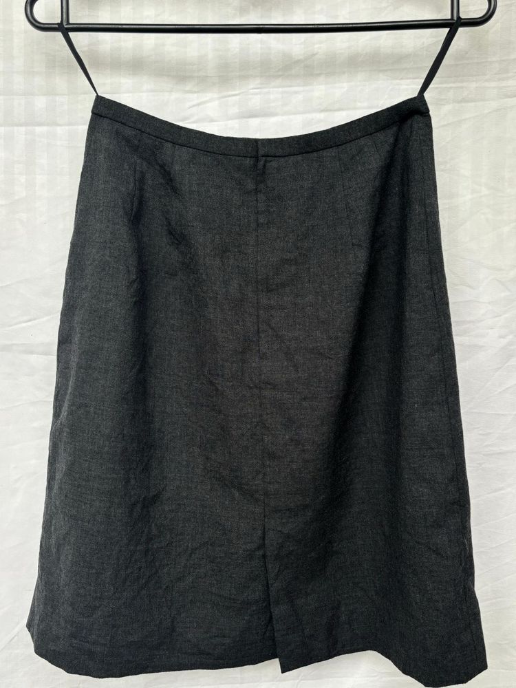 Gray A-Line Skirt