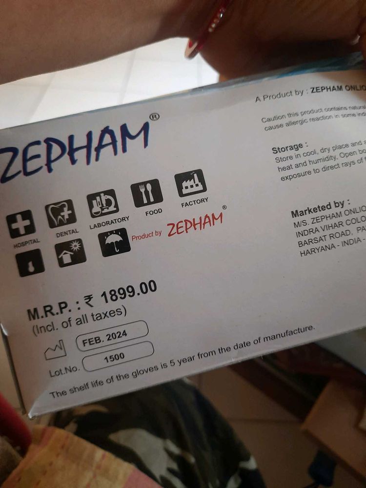 Zwpham Hand Gloves Non Powdered
