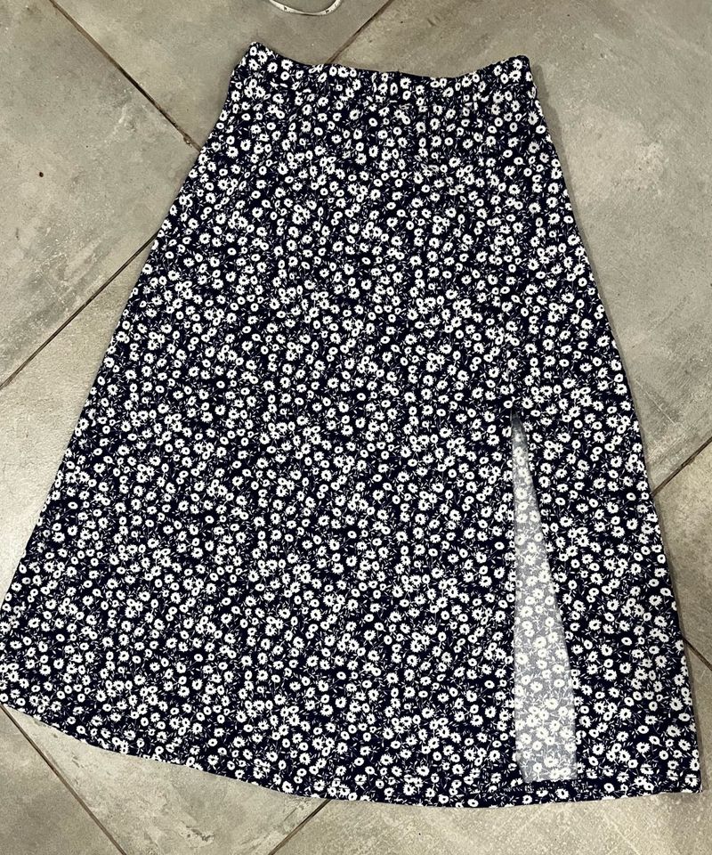 Floral Print Skirt