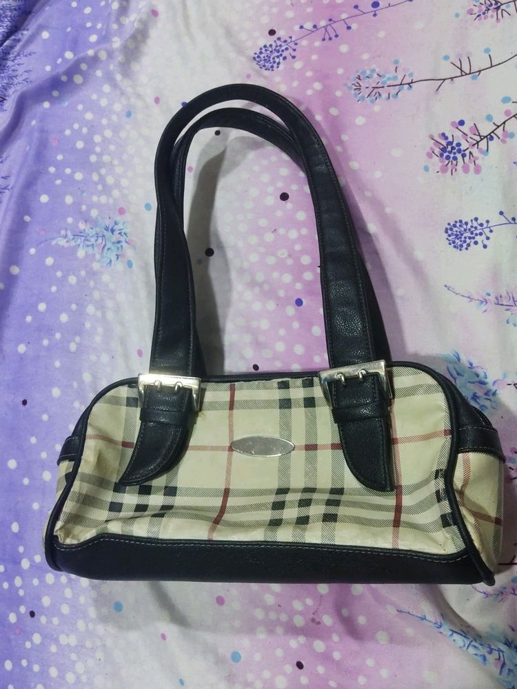Checked Purse