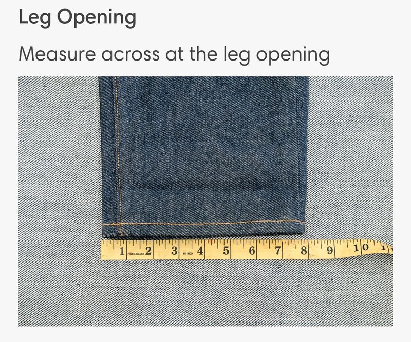 PME- Pant Measurements Example