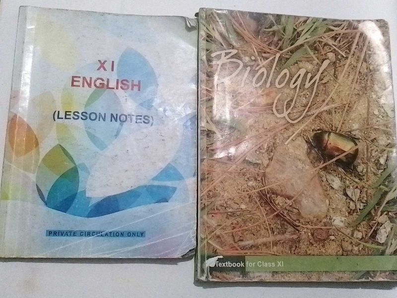 Plus One  English &amp; Biology Textbooks