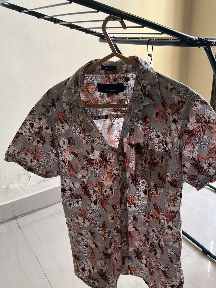 Floral Print Casual Shirt