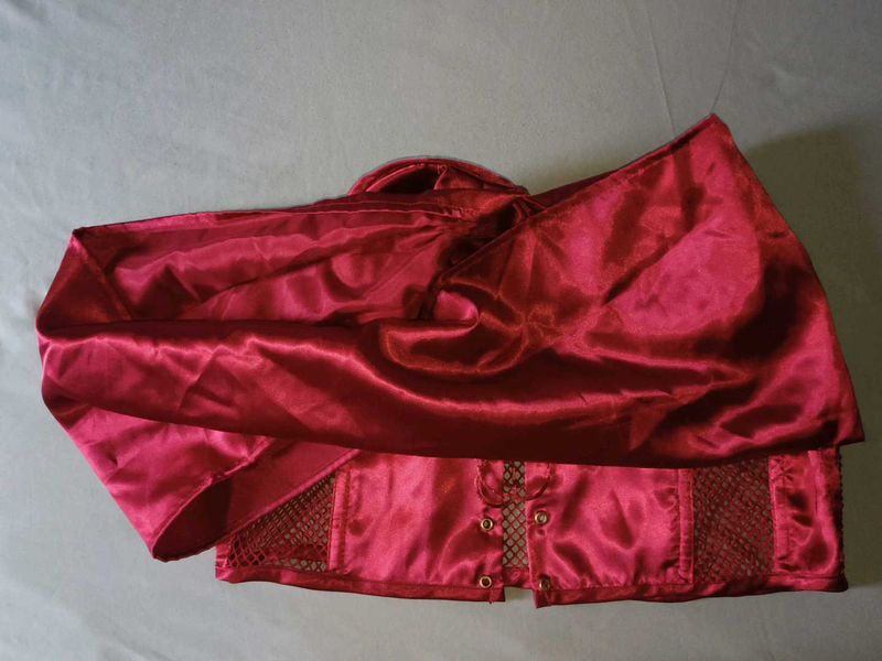 Red Satin Corset top