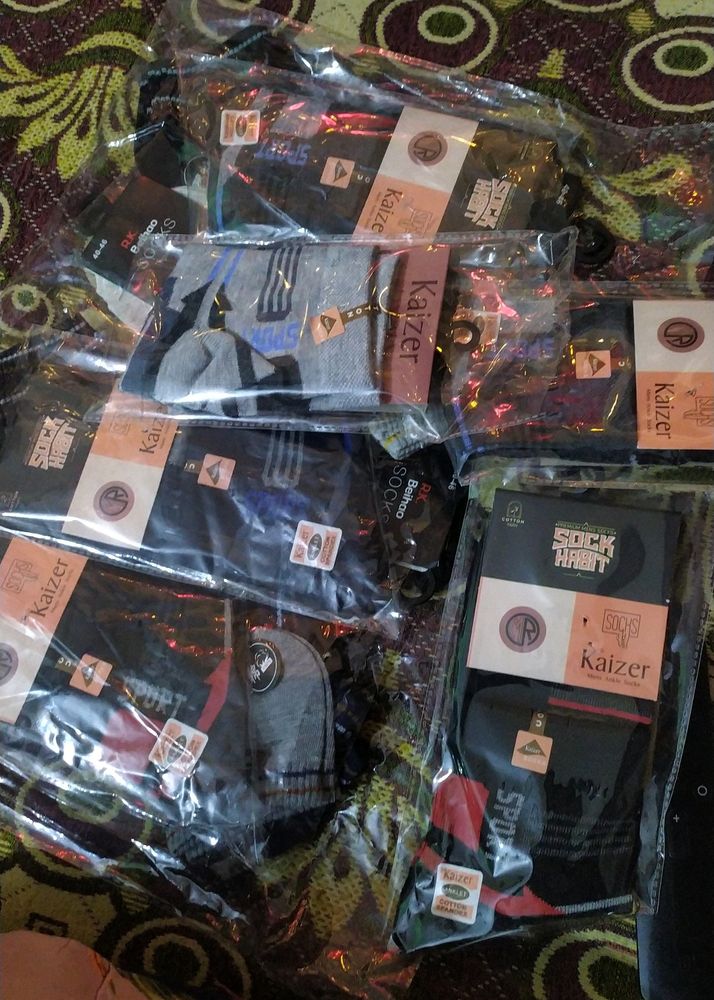 Gents And Ladies New Socks(Pack Of 3)