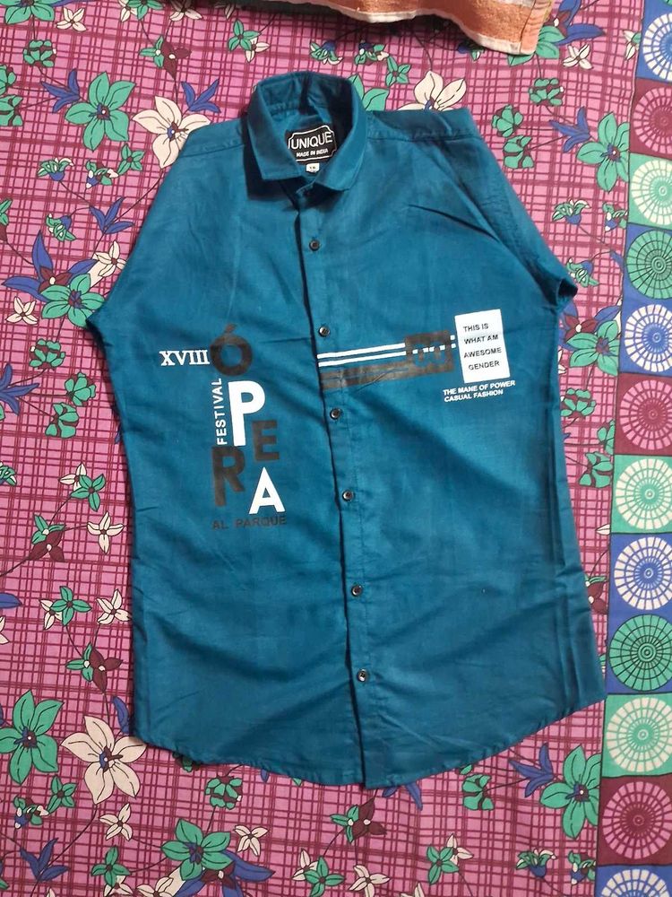 Unique Blue Casual Shirt