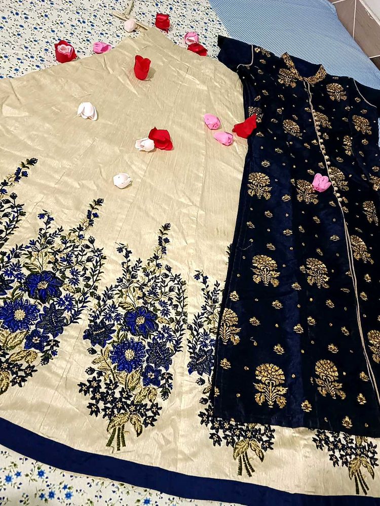 Chanderi Cotton Festive Lahenga Suit