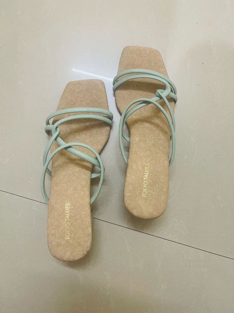 Strappy Square Toe Sandals