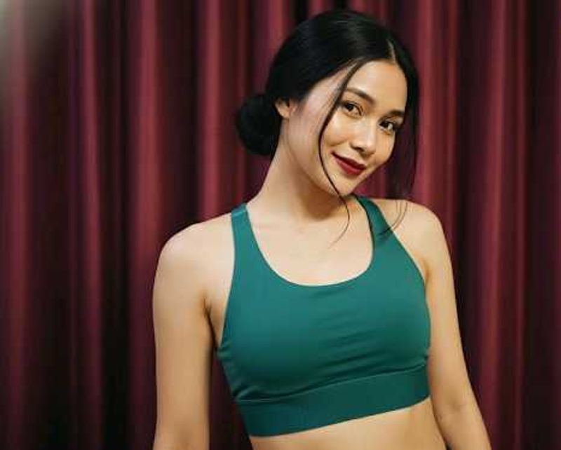 Stylish Teal Sports Bra