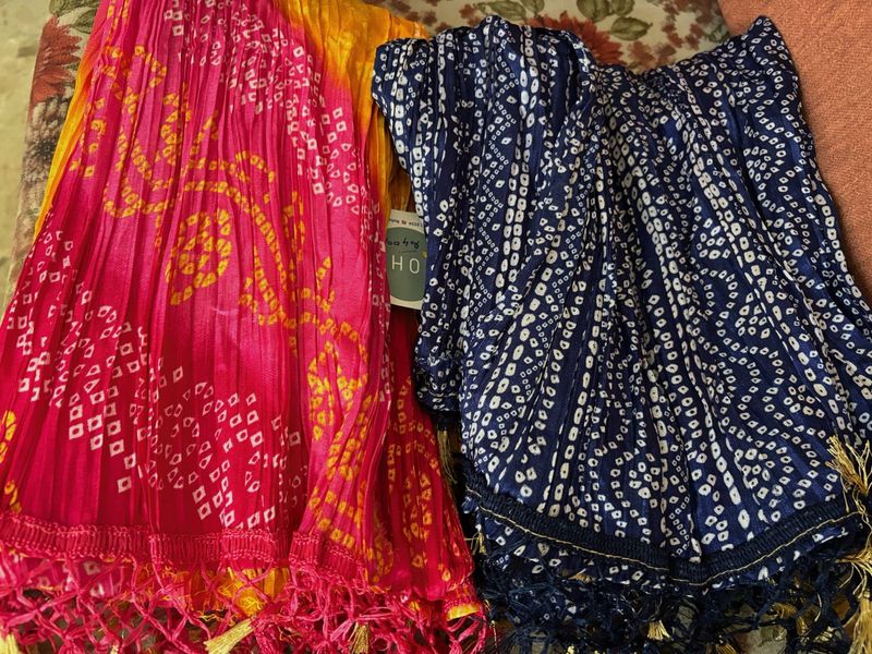 Bandhani Dupatta Set - Vibrant Colors