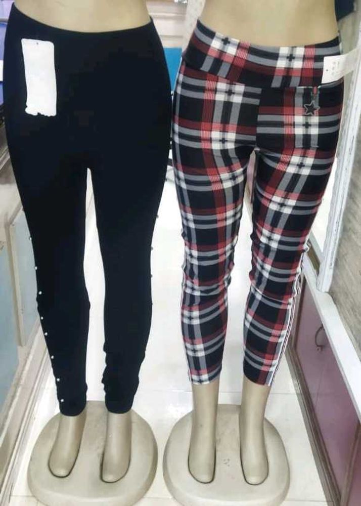 Houndstooth Cotton Jeggings
