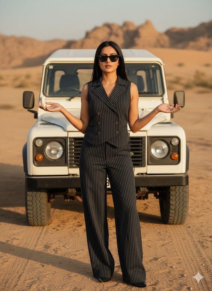 Own The Room:The"CEO"Pinstripe Set🖤💼