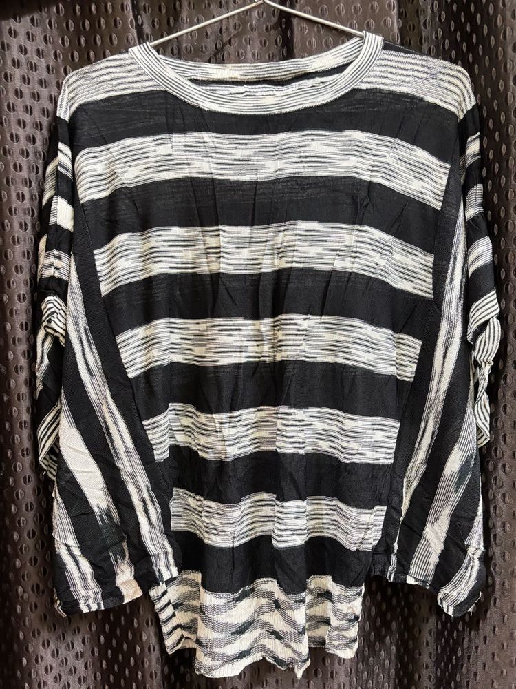 Striped Oversized Top