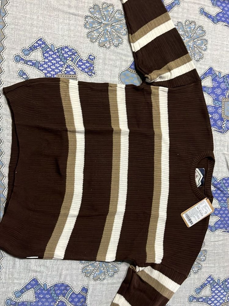 Striped Knit Sweater