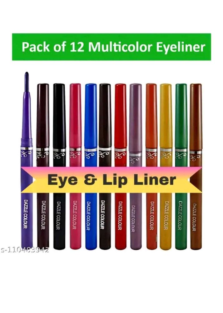 Dazzle Colour 12 Multicolor Eyeliner