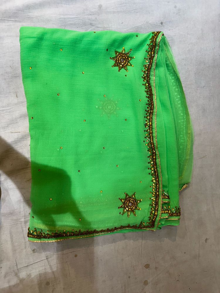 Gorgeous Green Indian Saree