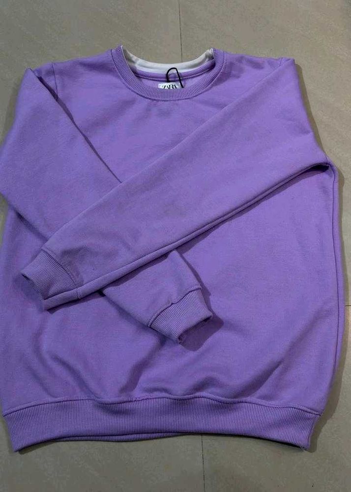 Zara Purple Sweatshirt Unisex