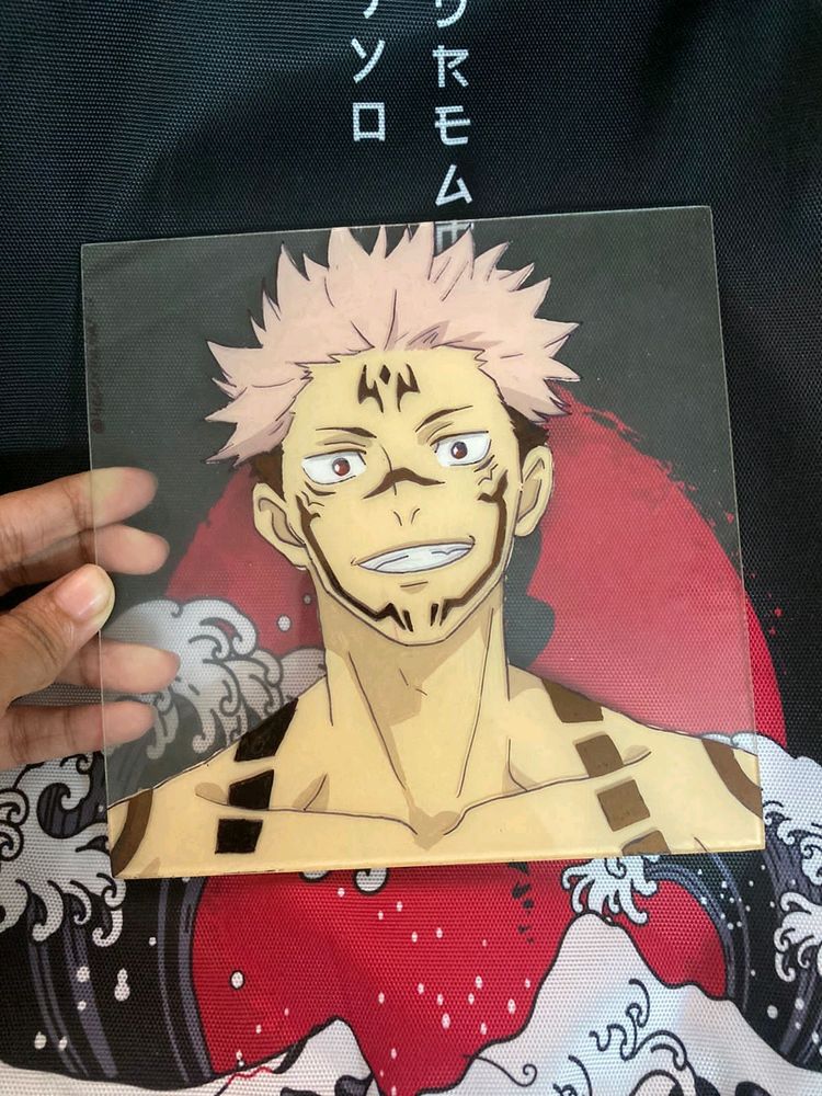 Sukuna Glass Painting
